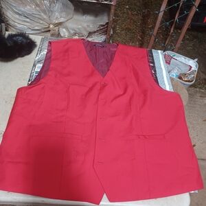 Elegant Men's Red Vest